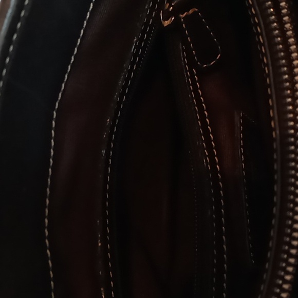 Coach - D13-7776 - All Leather Hampton Market Lunch Tote/Shoulder Bag - Black - Picture 5 of 13